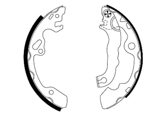 TEXTAR Bremsbackensatz