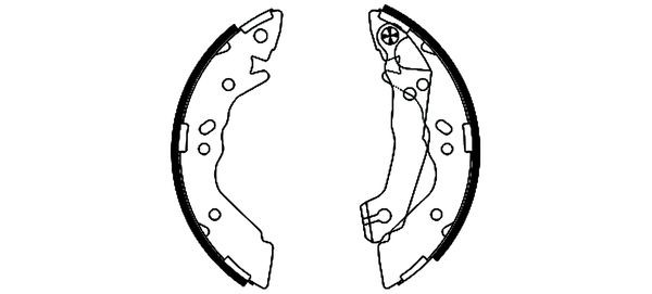 TEXTAR Bremsbackensatz