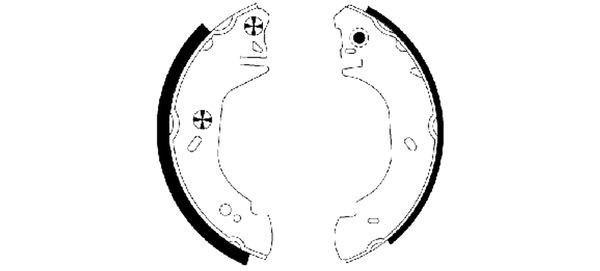 TEXTAR Bremsbackensatz