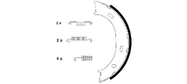 TEXTAR Bremsbackensatz, Feststellbremse