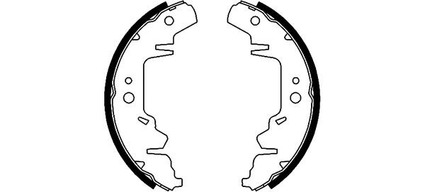 TEXTAR Bremsbackensatz