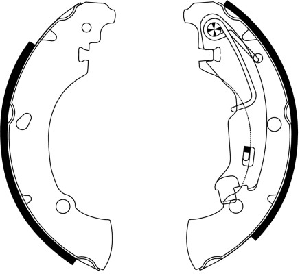 TEXTAR Bremsbackensatz
