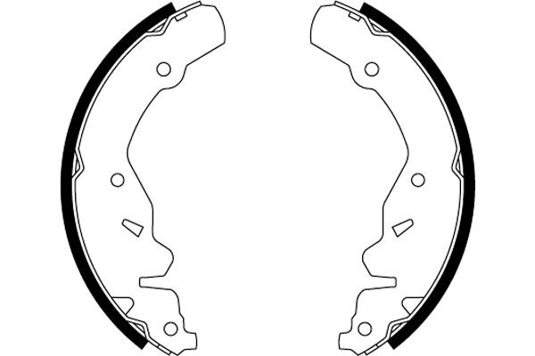 TEXTAR Bremsbackensatz
