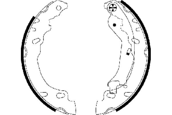 TEXTAR Bremsbackensatz