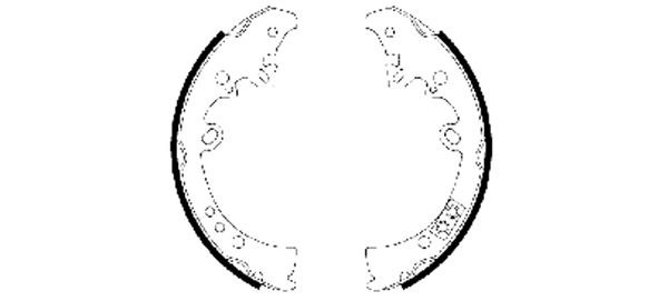 TEXTAR Bremsbackensatz