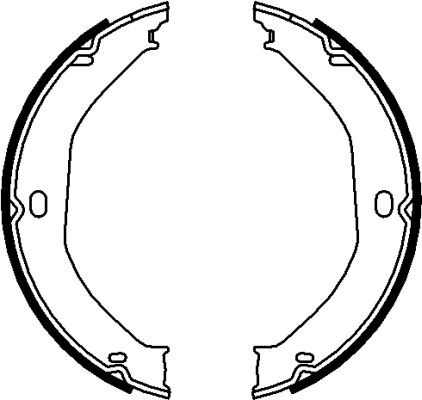 TEXTAR Bremsbackensatz, Feststellbremse