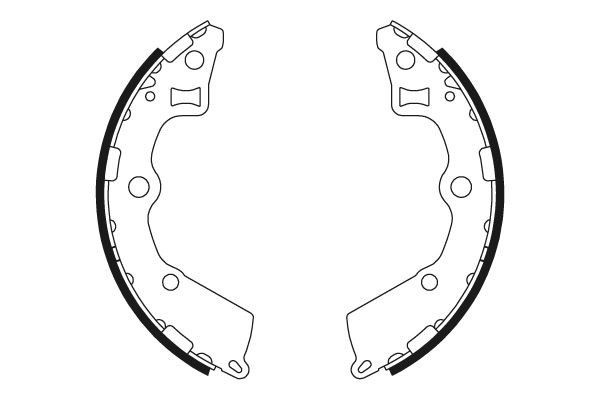 TEXTAR Bremsbackensatz