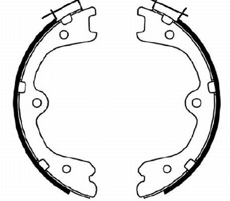 TEXTAR Bremsbackensatz, Feststellbremse
