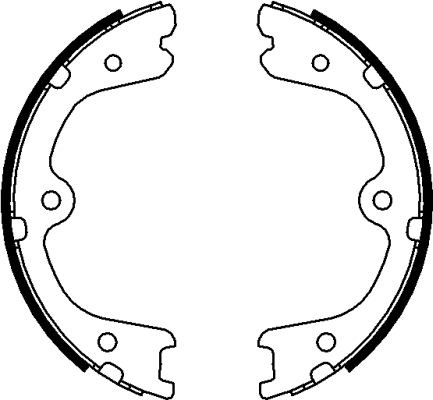 TEXTAR Bremsbackensatz, Feststellbremse