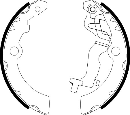 TEXTAR Bremsbackensatz