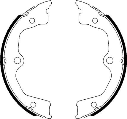 TEXTAR Bremsbackensatz, Feststellbremse