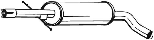 BOSAL Mittelschalldämpfer