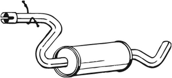 BOSAL Mittelschalldämpfer