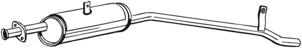BOSAL Mittelschalldämpfer