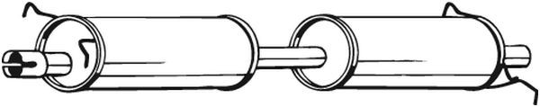 BOSAL Mittelschalldämpfer
