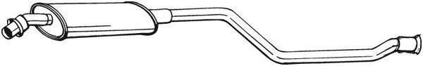 BOSAL Mittelschalldämpfer