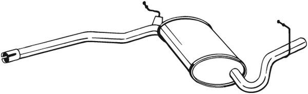 BOSAL Mittelschalldämpfer