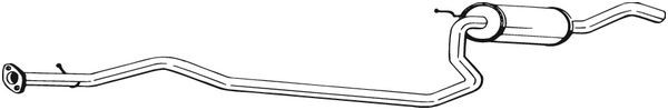 BOSAL Mittelschalldämpfer