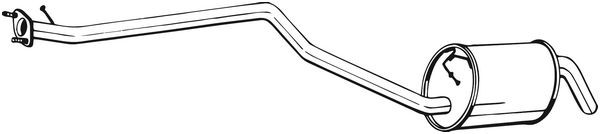 BOSAL Mittelschalldämpfer
