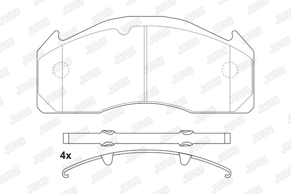 JURID Bremsbelagsatz, Scheibenbremse