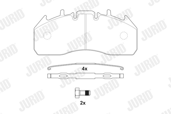 JURID Bremsbelagsatz, Scheibenbremse