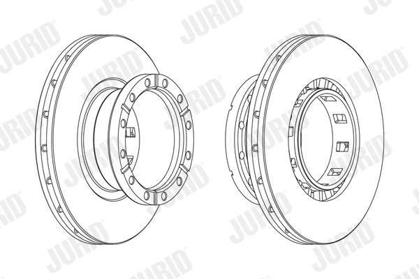 JURID Bremsscheibe JURID Bremsscheibe