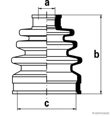 HERTH+BUSS JAKOPARTS Faltenbalgsatz, Antriebswelle