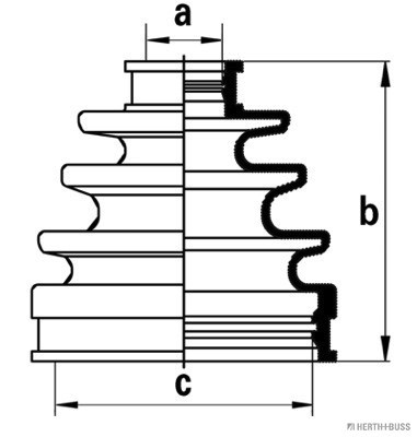 HERTH+BUSS JAKOPARTS Faltenbalgsatz, Antriebswelle