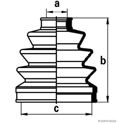 HERTH+BUSS JAKOPARTS Faltenbalgsatz, Antriebswelle