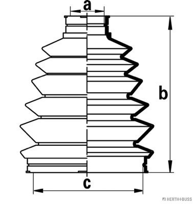 HERTH+BUSS JAKOPARTS Faltenbalgsatz, Antriebswelle