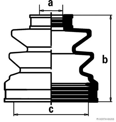 HERTH+BUSS JAKOPARTS Faltenbalgsatz, Antriebswelle