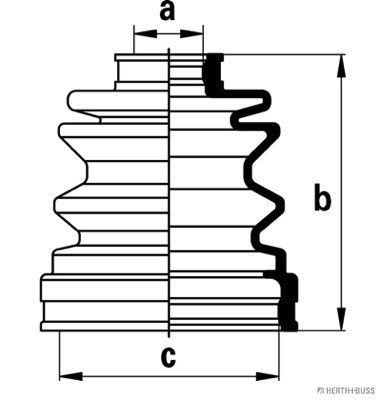 HERTH+BUSS JAKOPARTS Faltenbalgsatz, Antriebswelle