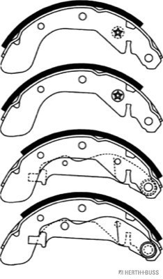HERTH+BUSS JAKOPARTS Bremsbackensatz