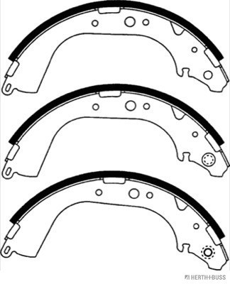 HERTH+BUSS JAKOPARTS Bremsbackensatz