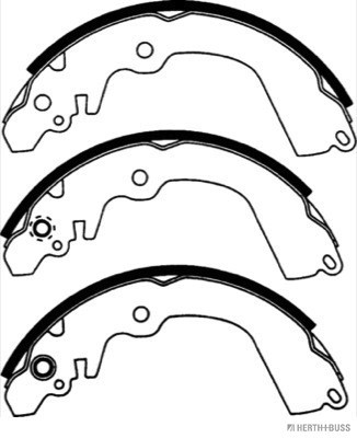 HERTH+BUSS JAKOPARTS Bremsbackensatz