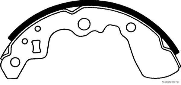 HERTH+BUSS JAKOPARTS Bremsbackensatz