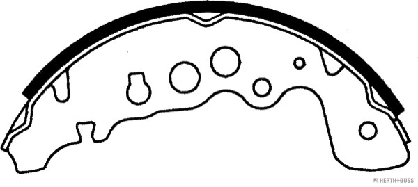 HERTH+BUSS JAKOPARTS Bremsbackensatz