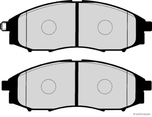 HERTH+BUSS JAKOPARTS Bremsbelagsatz, Scheibenbremse