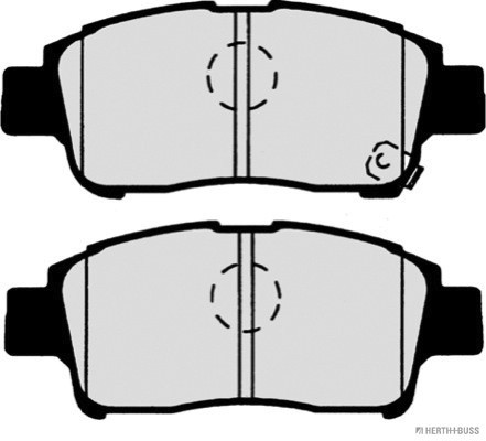 HERTH+BUSS JAKOPARTS Bremsbelagsatz, Scheibenbremse
