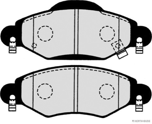 HERTH+BUSS JAKOPARTS Bremsbelagsatz, Scheibenbremse