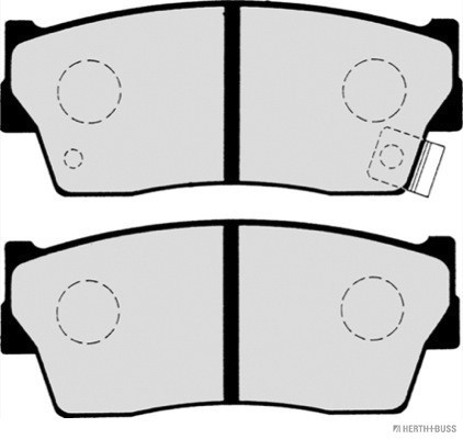HERTH+BUSS JAKOPARTS Bremsbelagsatz, Scheibenbremse
