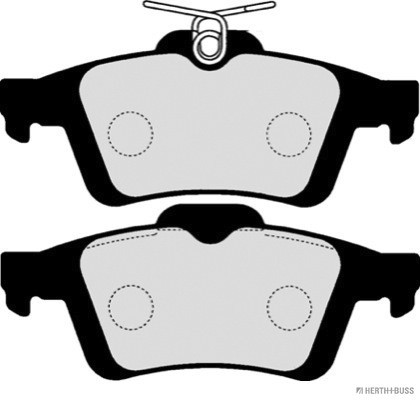 HERTH+BUSS JAKOPARTS Bremsbelagsatz, Scheibenbremse