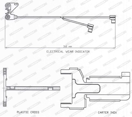 FERODO Warnkontakt, Bremsbelagverschleiß
