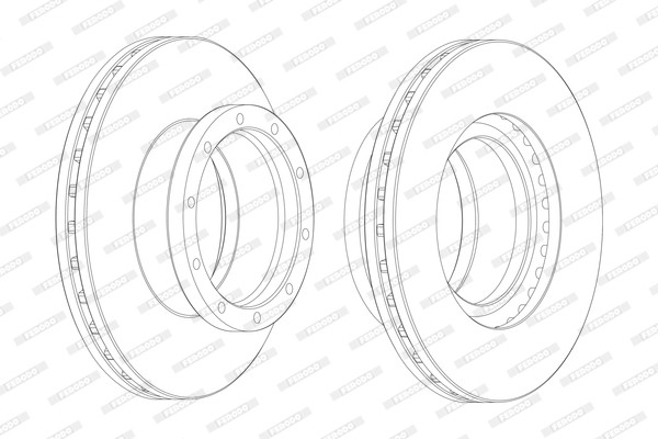 FERODO Bremsscheibe FERODO Bremsscheibe