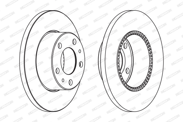 FERODO Bremsscheibe FERODO Bremsscheibe