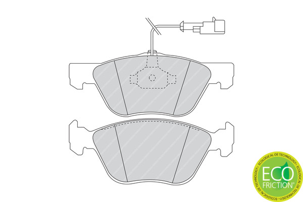 FERODO Bremsbelagsatz, Scheibenbremse
