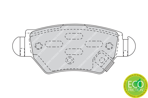 FERODO Bremsbelagsatz, Scheibenbremse