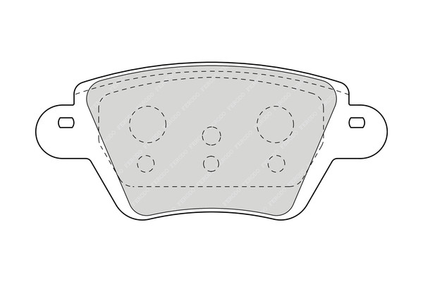FERODO Bremsbelagsatz, Scheibenbremse