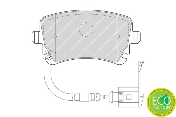 FERODO Bremsbelagsatz, Scheibenbremse