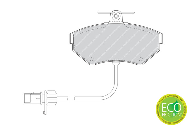 FERODO Bremsbelagsatz, Scheibenbremse